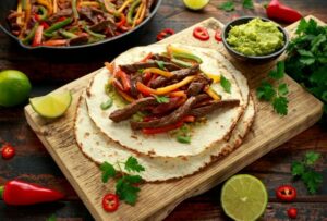 Fajitas na Omeleteira