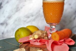 Suco de Laranja, Cenoura e Gengibre
